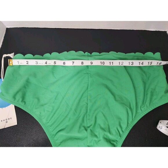 Rhode High Rise Medium Coverage Swim Bikini Bottom Size XXL Green - Picture 9 of 13